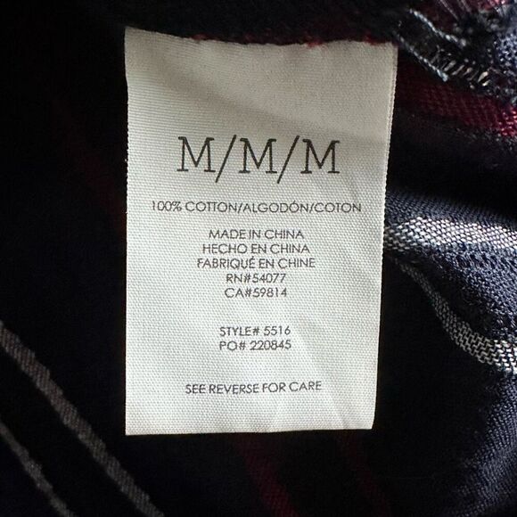 CAbi Striped Crew‎ Neck Balloon Sleeve Blouse Womens M Blue Red White USA Flag - Picture 6 of 10